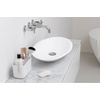 image:imageBrabantia ReNew Bathroom Caddy White  Compartments for Toothbrushes Toothpaste Soap etc  Nonslip Base and Drainage HolesWhite