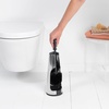 image:imageBrabantia ReNewToilet Brush amp Holder Set Matt Black FreeStanding NonSlipScratch Base Hygenic Discreet Toilet Bowl CleanerBrilliant Steel