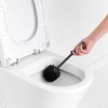 image:imageBrabantia ReNewToilet Brush amp Holder Set Matt Black FreeStanding NonSlipScratch Base Hygenic Discreet Toilet Bowl CleanerBrilliant Steel