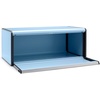 image:imageBrabantia Rectangular Fall Front Bread Box  White  Large Metal Front Opening Bread Store for Kitchen Countertop  Flat Top for Extra Storage Magnet Closing Lid  Fits 2 LoavesDreamy Blue