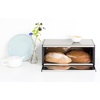 image:imageBrabantia Rectangular Fall Front Bread Box  White  Large Metal Front Opening Bread Store for Kitchen Countertop  Flat Top for Extra Storage Magnet Closing Lid  Fits 2 LoavesMatt Steel