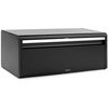 image:imageBrabantia Rectangular Fall Front Bread Box  White  Large Metal Front Opening Bread Store for Kitchen Countertop  Flat Top for Extra Storage Magnet Closing Lid  Fits 2 LoavesMatt Black