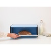 image:imageBrabantia Rectangular Fall Front Bread Box  White  Large Metal Front Opening Bread Store for Kitchen Countertop  Flat Top for Extra Storage Magnet Closing Lid  Fits 2 LoavesDreamy Blue