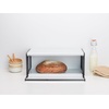 image:imageBrabantia Rectangular Fall Front Bread Box  White  Large Metal Front Opening Bread Store for Kitchen Countertop  Flat Top for Extra Storage Magnet Closing Lid  Fits 2 LoavesWhite