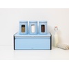 image:imageBrabantia Rectangular Fall Front Bread Box  White  Large Metal Front Opening Bread Store for Kitchen Countertop  Flat Top for Extra Storage Magnet Closing Lid  Fits 2 LoavesDreamy Blue
