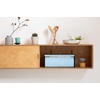 image:imageBrabantia Rectangular Fall Front Bread Box  White  Large Metal Front Opening Bread Store for Kitchen Countertop  Flat Top for Extra Storage Magnet Closing Lid  Fits 2 LoavesDreamy Blue