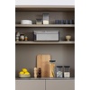 image:imageBrabantia Rectangular Fall Front Bread Box  White  Large Metal Front Opening Bread Store for Kitchen Countertop  Flat Top for Extra Storage Magnet Closing Lid  Fits 2 LoavesBrilliant Steel