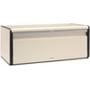 image:imageBrabantia Rectangular Fall Front Bread Box  White  Large Metal Front Opening Bread Store for Kitchen Countertop  Flat Top for Extra Storage Magnet Closing Lid  Fits 2 LoavesSoft Beige