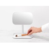 image:imageBrabantia Renew 360 Adjustable Vanity Bathroom Mirror with Stand amp Storage Tray White NonSlip Tray for Makeup Jewellery Shaving Accessories 8x8x11