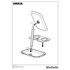 image:imageBrabantia Renew 360 Adjustable Vanity Bathroom Mirror with Stand amp Storage Tray White NonSlip Tray for Makeup Jewellery Shaving Accessories 8x8x11