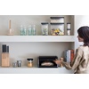 image:imageBrabantia Roll Top Bread Box  Medium  Matt Black  Large Metal Front Opening Bread Store for Kitchen Countertop  Partly Flat Top for Extra Storage Magnet Closing Lid  Fits 1 LoafMatt Black