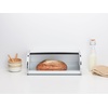 image:imageBrabantia Roll Top Bread Box  Medium  Matt Steel  Large Metal Front Opening Bread Store for Kitchen Countertop  Partly Flat Top for Extra Storage Magnet Closing Lid  Fits 1 LoafWhite