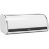 image:imageBrabantia Roll Top Bread Box  Medium  Matt Steel  Large Metal Front Opening Bread Store for Kitchen Countertop  Partly Flat Top for Extra Storage Magnet Closing Lid  Fits 1 LoafWhite