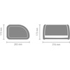 image:imageBrabantia Roll Top Bread Box  Medium  Matt Steel  Large Metal Front Opening Bread Store for Kitchen Countertop  Partly Flat Top for Extra Storage Magnet Closing Lid  Fits 1 LoafMatt Steel