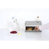 image:imageBrabantia Roll Top Bread Box  Medium  Matt Steel  Large Metal Front Opening Bread Store for Kitchen Countertop  Partly Flat Top for Extra Storage Magnet Closing Lid  Fits 1 LoafMatt Steel