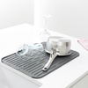 image:imageBrabantia Sinkside Silicone Dish Pot Drying Mat Jade Green Soft NonSlip Kitchen Counter Sink Top Drainer for DishwashingDark Gray