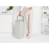 image:imageBrabantia Sort amp Go Kitchen Countertop Food Scraps Compost Bin  XS  08 Gal  3L  Light Gray  Removable StayOpen Lid Carry Handle EasyClean Recycling Box  Wall Bracket Sold SeparatelyLight Gray