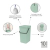 image:imageBrabantia Sort amp Go Kitchen Countertop Food Scraps Compost Bin  XS  08 Gal  3L  Light Gray  Removable StayOpen Lid Carry Handle EasyClean Recycling Box  Wall Bracket Sold SeparatelyJade Green