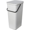 image:imageBrabantia Sort amp Go Kitchen Countertop Food Scraps Compost Bin  XS  08 Gal  3L  Light Gray  Removable StayOpen Lid Carry Handle EasyClean Recycling Box  Wall Bracket Sold SeparatelyLight Gray