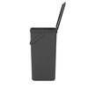 image:imageBrabantia Sort amp Go Kitchen Countertop Food Scraps Compost Bin  XS  08 Gal  3L  Light Gray  Removable StayOpen Lid Carry Handle EasyClean Recycling Box  Wall Bracket Sold SeparatelyGray