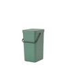 image:imageBrabantia Sort amp Go Kitchen Countertop Food Scraps Compost Bin  XS  08 Gal  3L  Light Gray  Removable StayOpen Lid Carry Handle EasyClean Recycling Box  Wall Bracket Sold SeparatelyFir Green