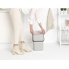 image:imageBrabantia Sort amp Go Kitchen Countertop Food Scraps Compost Bin  XS  08 Gal  3L  Light Gray  Removable StayOpen Lid Carry Handle EasyClean Recycling Box  Wall Bracket Sold SeparatelyLight Gray
