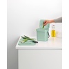 image:imageBrabantia Sort amp Go Kitchen Countertop Food Scraps Compost Bin  XS  08 Gal  3L  Light Gray  Removable StayOpen Lid Carry Handle EasyClean Recycling Box  Wall Bracket Sold SeparatelyJade Green