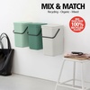 image:imageBrabantia Sort amp Go Kitchen Countertop Food Scraps Compost Bin  XS  08 Gal  3L  Light Gray  Removable StayOpen Lid Carry Handle EasyClean Recycling Box  Wall Bracket Sold SeparatelyFir Green