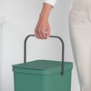 image:imageBrabantia Sort amp Go Kitchen Countertop Food Scraps Compost Bin  XS  08 Gal  3L  Light Gray  Removable StayOpen Lid Carry Handle EasyClean Recycling Box  Wall Bracket Sold SeparatelyFir Green
