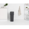 image:imageBrabantia Sort amp Go Kitchen Countertop Food Scraps Compost Bin  XS  08 Gal  3L  Light Gray  Removable StayOpen Lid Carry Handle EasyClean Recycling Box  Wall Bracket Sold SeparatelyGray