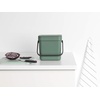 image:imageBrabantia Sort amp Go Kitchen Countertop Food Scraps Compost Bin  XS  08 Gal  3L  Light Gray  Removable StayOpen Lid Carry Handle EasyClean Recycling Box  Wall Bracket Sold SeparatelyFir Green
