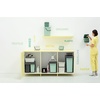image:imageBrabantia Sort amp Go Kitchen Countertop Food Scraps Compost Bin  XS  08 Gal  3L  Light Gray  Removable StayOpen Lid Carry Handle EasyClean Recycling Box  Wall Bracket Sold SeparatelyLight Gray
