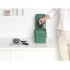 image:imageBrabantia Sort amp Go Kitchen Countertop Food Scraps Compost Bin  XS  08 Gal  3L  Light Gray  Removable StayOpen Lid Carry Handle EasyClean Recycling Box  Wall Bracket Sold SeparatelyFir Green