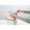 image:imageBrabantia Sort amp Go Kitchen Countertop Food Scraps Compost Bin  XS  08 Gal  3L  Light Gray  Removable StayOpen Lid Carry Handle EasyClean Recycling Box  Wall Bracket Sold SeparatelyLight Gray