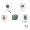 image:imageBrabantia Sort amp Go Kitchen Countertop Food Scraps Compost Bin  XS  08 Gal  3L  Light Gray  Removable StayOpen Lid Carry Handle EasyClean Recycling Box  Wall Bracket Sold SeparatelyFir Green