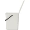 image:imageBrabantia Sort amp Go Kitchen Countertop Food Scraps Compost Bin  XS  08 Gal  3L  Light Gray  Removable StayOpen Lid Carry Handle EasyClean Recycling Box  Wall Bracket Sold SeparatelyLight Gray