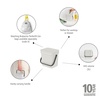 image:imageBrabantia Sort amp Go Kitchen Countertop Food Scraps Compost Bin  XS  08 Gal  3L  Light Gray  Removable StayOpen Lid Carry Handle EasyClean Recycling Box  Wall Bracket Sold SeparatelyLight Gray