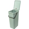 image:imageBrabantia Sort amp Go Kitchen Countertop Food Scraps Compost Bin  XS  08 Gal  3L  Light Gray  Removable StayOpen Lid Carry Handle EasyClean Recycling Box  Wall Bracket Sold SeparatelyJade Green