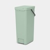 image:imageBrabantia Sort amp Go Kitchen Countertop Food Scraps Compost Bin  XS  08 Gal  3L  Light Gray  Removable StayOpen Lid Carry Handle EasyClean Recycling Box  Wall Bracket Sold SeparatelyJade Green