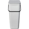 image:imageBrabantia Sort amp Go Kitchen Countertop Food Scraps Compost Bin  XS  08 Gal  3L  Light Gray  Removable StayOpen Lid Carry Handle EasyClean Recycling Box  Wall Bracket Sold SeparatelyLight Gray