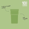 image:imageBrabantia Sort amp Go Kitchen Countertop Food Scraps Compost Bin  XS  08 Gal  3L  Light Gray  Removable StayOpen Lid Carry Handle EasyClean Recycling Box  Wall Bracket Sold SeparatelyFir Green