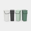 image:imageBrabantia Sort amp Go Kitchen Countertop Food Scraps Compost Bin  XS  08 Gal  3L  Light Gray  Removable StayOpen Lid Carry Handle EasyClean Recycling Box  Wall Bracket Sold SeparatelyLight Gray