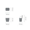 image:imageBrabantia Sort amp Go Kitchen Countertop Food Scraps Compost Bin  XS  08 Gal  3L  Light Gray  Removable StayOpen Lid Carry Handle EasyClean Recycling Box  Wall Bracket Sold SeparatelyFir Green