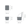 image:imageBrabantia Sort amp Go Kitchen Countertop Food Scraps Compost Bin  XS  08 Gal  3L  Light Gray  Removable StayOpen Lid Carry Handle EasyClean Recycling Box  Wall Bracket Sold SeparatelyLight Gray