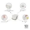 image:imageBrabantia Sort amp Go Kitchen Countertop Food Scraps Compost Bin  XS  08 Gal  3L  Light Gray  Removable StayOpen Lid Carry Handle EasyClean Recycling Box  Wall Bracket Sold SeparatelyLight Gray