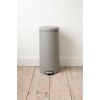 image:imageBrabantia StepOn XS Trash Can  Mineral Concrete Gray  13 Gallon  5L  Bathroom Bedroom Office Trash Can Light Pedal Handle amp Removable Inner Bucket  99 x 133 x 162   Trash BagsMineral Concrete Gray