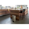image:imageBrabantia StepOn XS Trash Can  Mineral Concrete Gray  13 Gallon  5L  Bathroom Bedroom Office Trash Can Light Pedal Handle amp Removable Inner Bucket  99 x 133 x 162   Trash BagsMetallic Gold