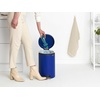 image:imageBrabantia StepOn XS Trash Can  Mineral Concrete Gray  13 Gallon  5L  Bathroom Bedroom Office Trash Can Light Pedal Handle amp Removable Inner Bucket  99 x 133 x 162   Trash BagsMineral Powerful Blue