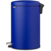 image:imageBrabantia StepOn XS Trash Can  Mineral Concrete Gray  13 Gallon  5L  Bathroom Bedroom Office Trash Can Light Pedal Handle amp Removable Inner Bucket  99 x 133 x 162   Trash BagsMineral Powerful Blue