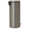 image:imageBrabantia StepOn XS Trash Can  Mineral Concrete Gray  13 Gallon  5L  Bathroom Bedroom Office Trash Can Light Pedal Handle amp Removable Inner Bucket  99 x 133 x 162   Trash BagsPlatinum